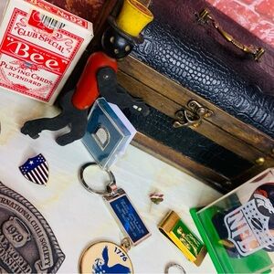 Grandpas's Attic Vintage Junk Drawer Treasure Lot